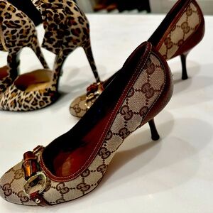 Gucci pumps, stilettos, size 8. Barely worn. Love these shoes!